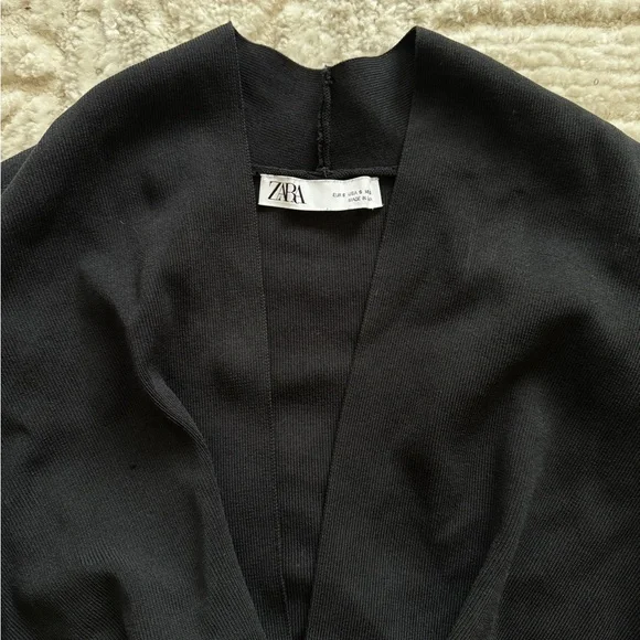 ZARA Black Bodycon Midi Dress - Picture 5 of 5